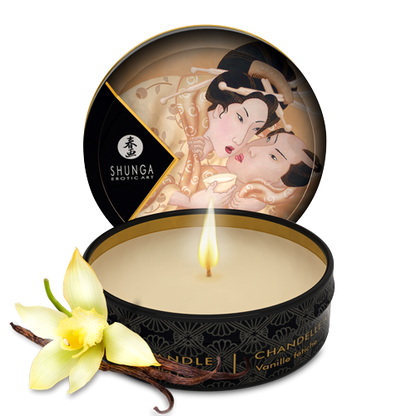 Mini bougie de massage Désir Vanille · Shunga