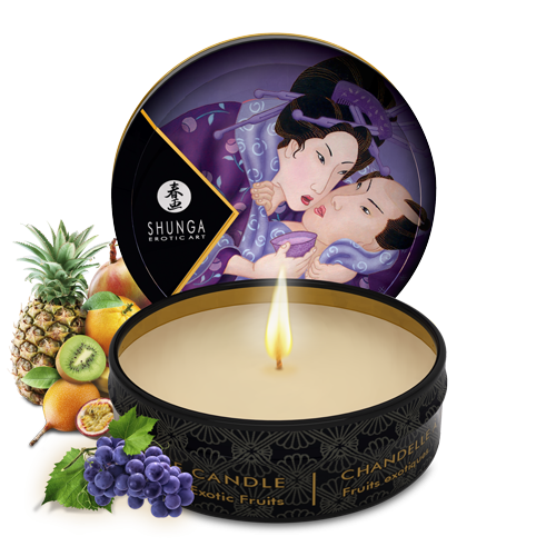 Mini bougie de massage Libido Fruits exotiques · Shunga