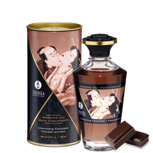 Huile chauffante aphrodisiaque Chocolat enivrant 100ml · Shunga