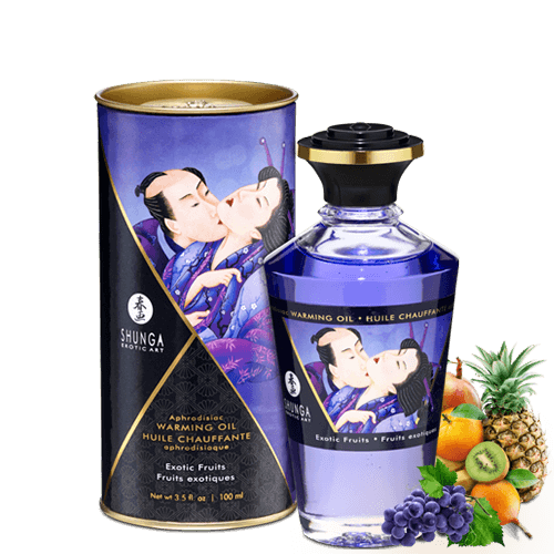 Huile chauffante aphrodisiaque Fruits exotiques 100ml · Shunga