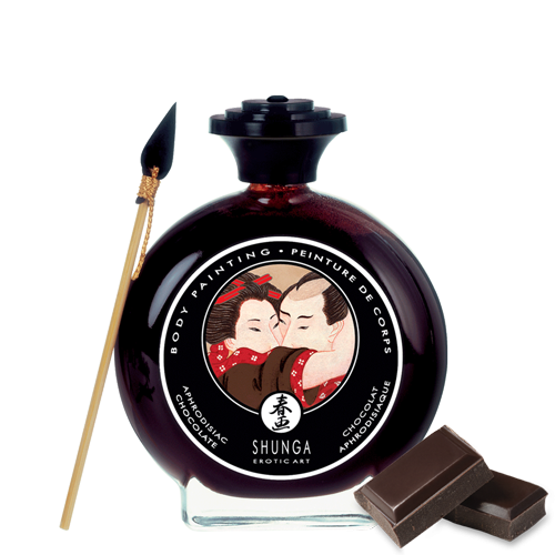 Peinture de corps embrassable Chocolat noir · Shunga