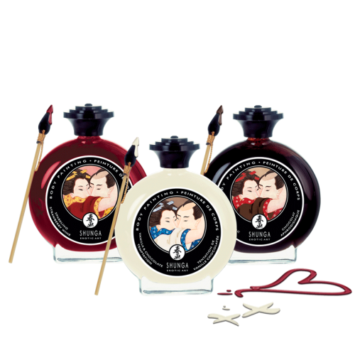 Peinture de corps embrassable Chocolat blanc et Vanille · Shunga · vue 3