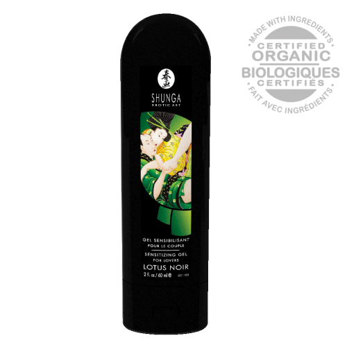 Gel stimulant sensibilisant base eau pour couple Lotus Noir Shunga
