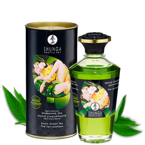 Huile aphrodisiaque organique Thé vert exotique · Shunga