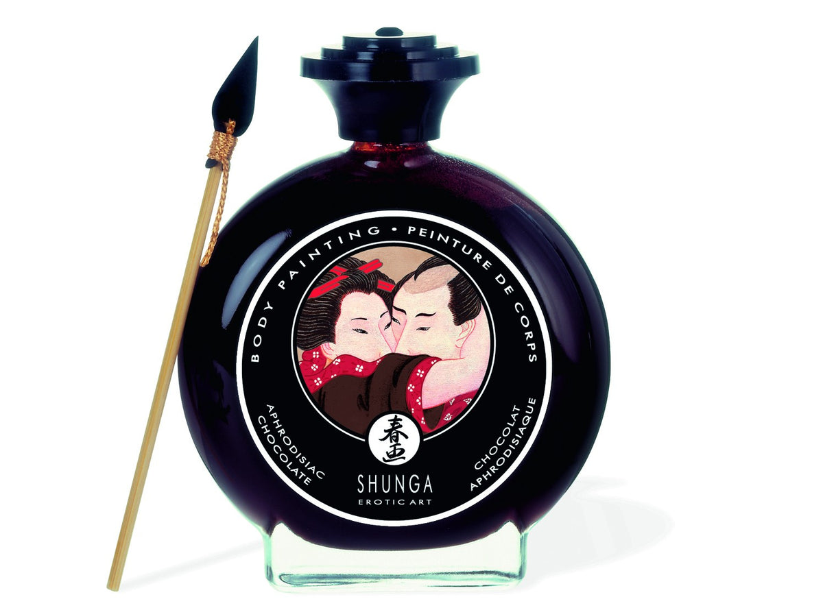 Peinture de corps embrassable Chocolat noir · Shunga · vue 2