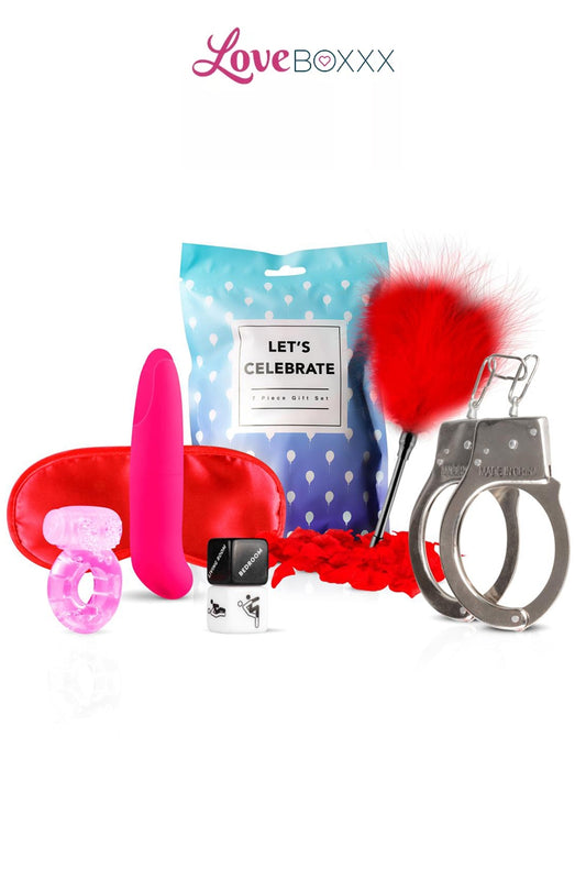 Coffret coquin 7 accessoires Let’s Celebrate Loveboxxx
