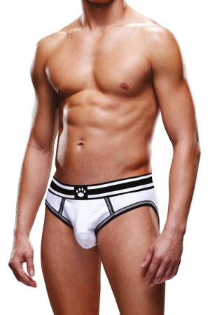 Slip ouvert blanc et noir · Prowler
