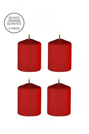 4 bougies SM rouges parfumées · Ouch!