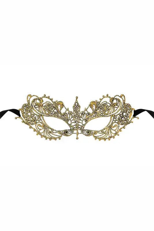 Masque sexy Loup doré Zenith de Maskarade, élégant et raffiné pour soirées spéciales et moments de séduction.