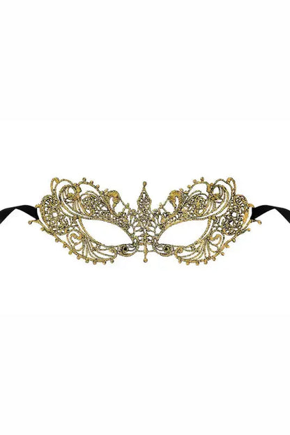 Masque sexy Loup doré Zenith de Maskarade, élégant et raffiné pour soirées spéciales et moments de séduction.