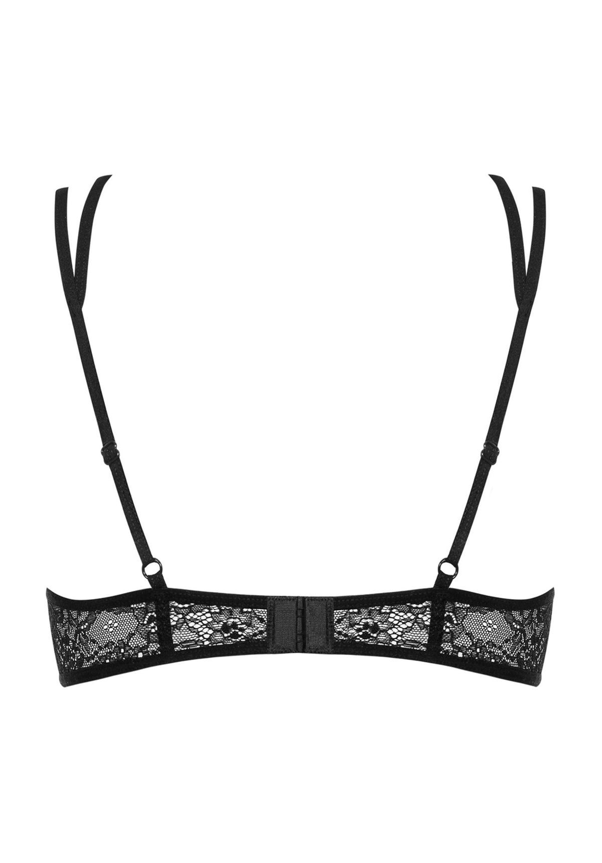 Demi-soutien-gorge en dentelle à lanières Frivolla noir Obsessive