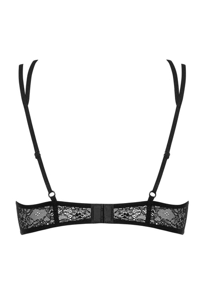 Demi-soutien-gorge en dentelle à lanières Frivolla noir Obsessive