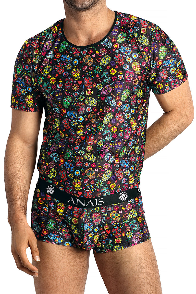 T-shirt homme près du corps calaveras Mexico Anaïs for Men