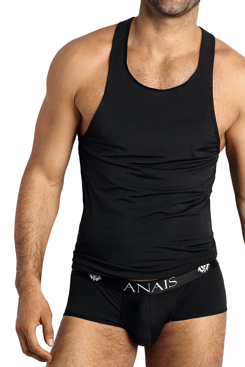 Débardeur galon noir tissu opaque Petrol Anaïs for Men