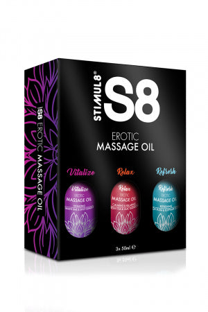Coffret huiles de massage S8 3x50ml · Stimul 8