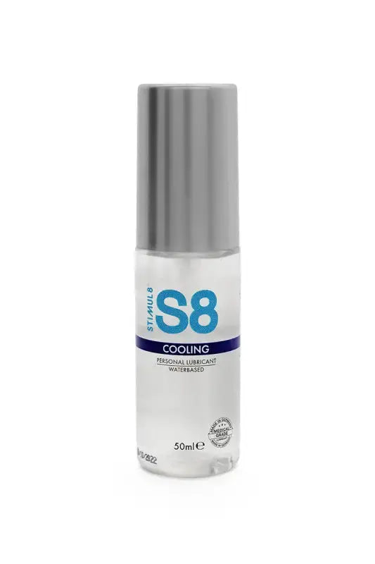 Lubrifiant rafraichissant S8 50ml en flacon, conçu pour un effet rafraîchissant unique en moments intimes.