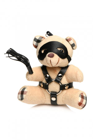 Porte-clés Teddy Bear BDSM avec martinet · Master Series