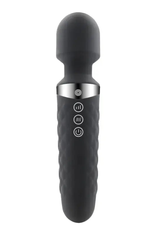 Baguette de massage avec poignée texturée, Vibromasseur wand noir est efficace