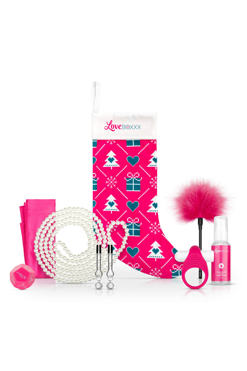 Coffret chaussette de Noël 7 cadeaux coquins Loveboxxx