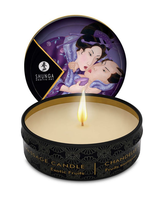 Mini bougie de massage Libido Fruits exotiques · Shunga · vue 2