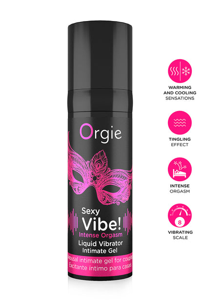 Gel stimulant chaud et froid Sexy Vibe Intense Orgasm Orgie