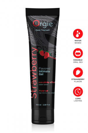 Lubrifiant eau Lube Tube fraise 100ml · Orgie