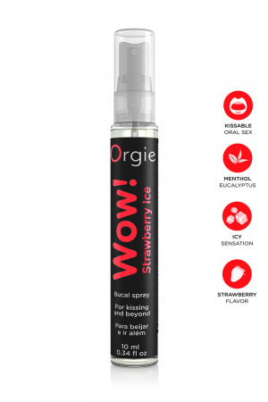 Spray buccal excitant Wow menthol fraise glaçé · Orgie