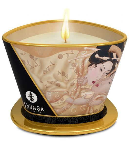 Bougie de massage lueur et caresses Désir Vanille · Shunga · vue 2