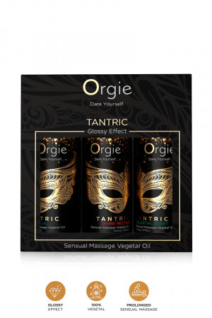 Coffret 3 huiles de massage Sensuel Tantric Collection · Orgie