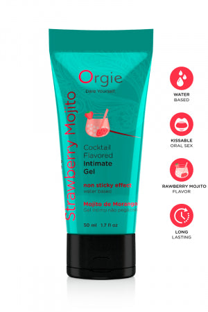 Gel intime Lube Tube Cocktail Fraise Mojito 50ml · Orgie