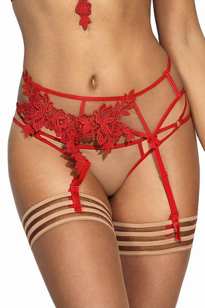Porte-jarretelles rouge · Axami
