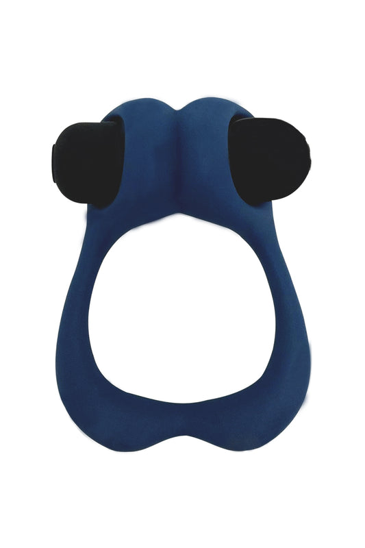 Cockring vibrant en silicone Nutty bleu tempête Alive