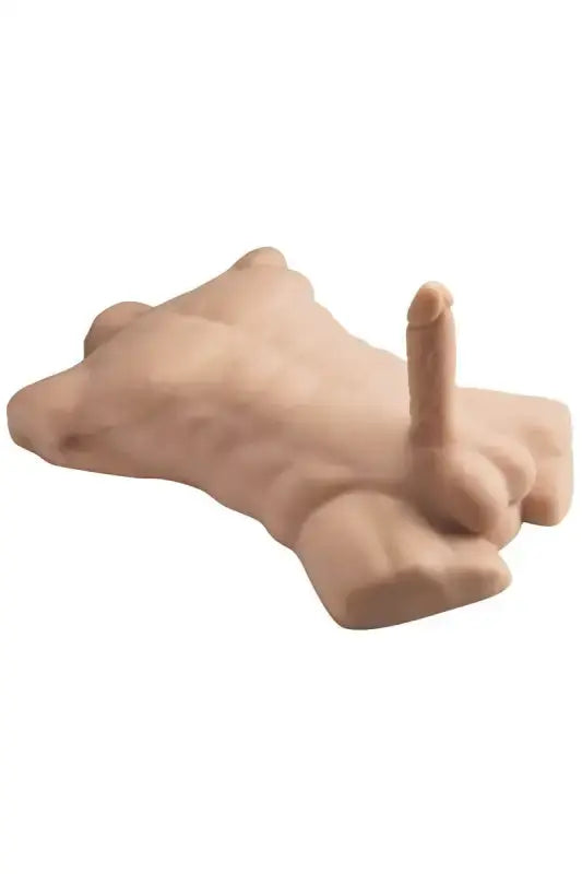 Jouet sexuel un torse d’un homme en chair et en os avec pénis interchangeable Masturbateur buste homme sur lollyDoll