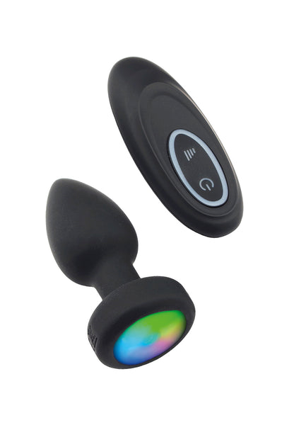 Plug anal vibrant lumineux télécommandé en silicone Litolu