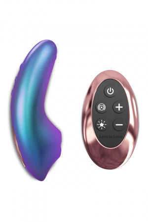 Masseur clitoridien télécommandé Dreamer Iridescent Turquoise · Love to Love
