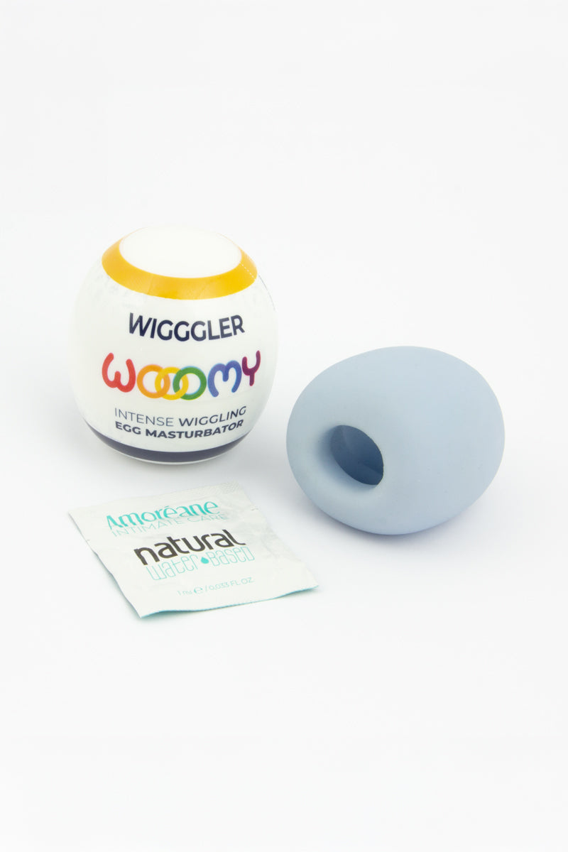 Masturbateur œuf texturé hyper extensible Wigggler Wooomy