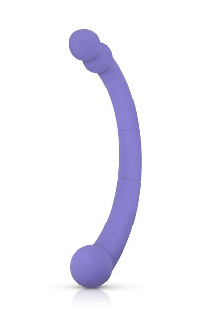 Vibro double extrémité en silicone Leah Good vibe only