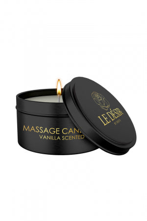 Bougie de massage érotique vanille 100g · Le Désir