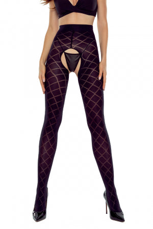 Collants ouverts 40 deniers noir · Passion bas et collants