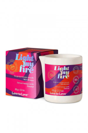Bougie de massage Fleur de lotus · Love to Love
