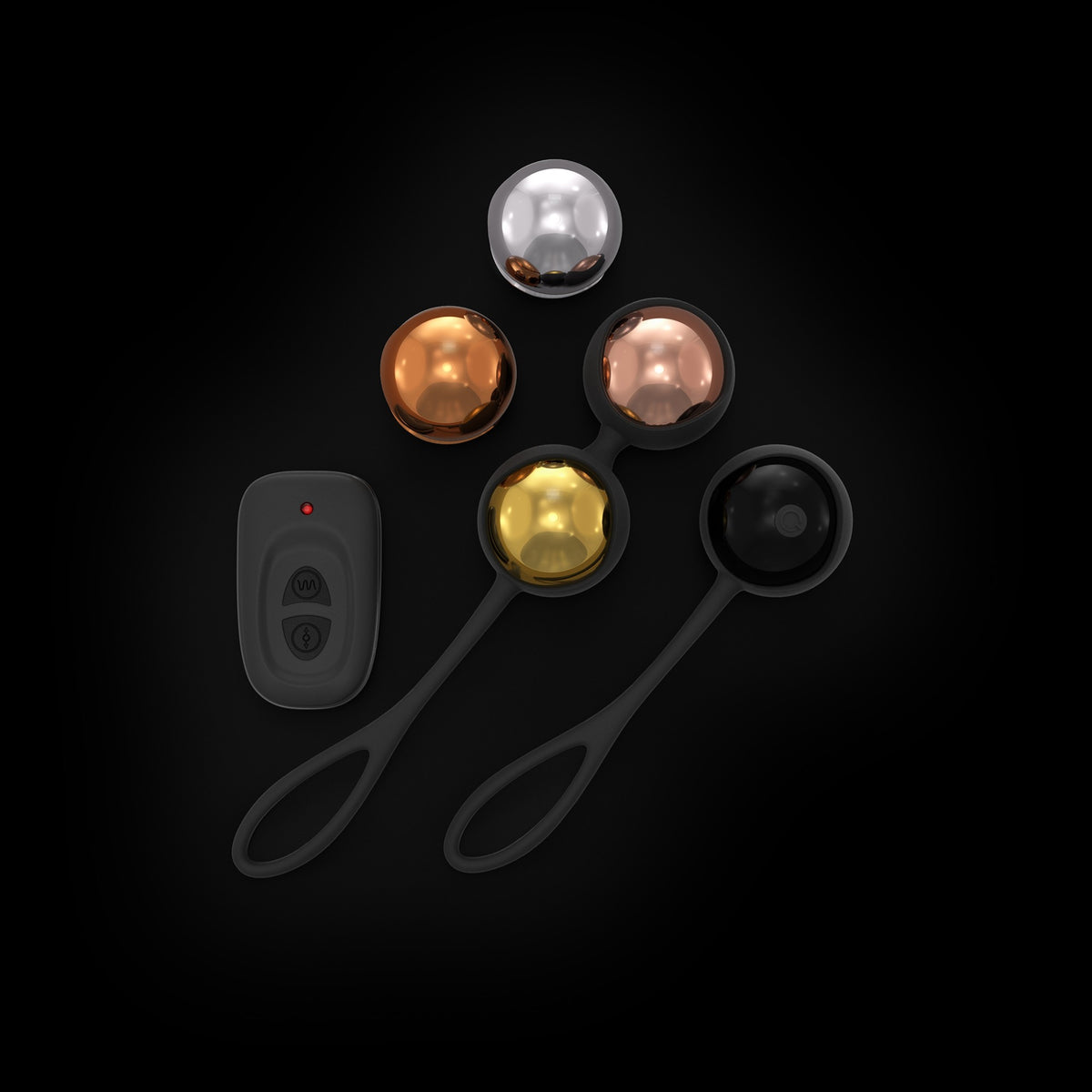 Boules de Geisha vibrantes télécommandées Training Balls Dorcel