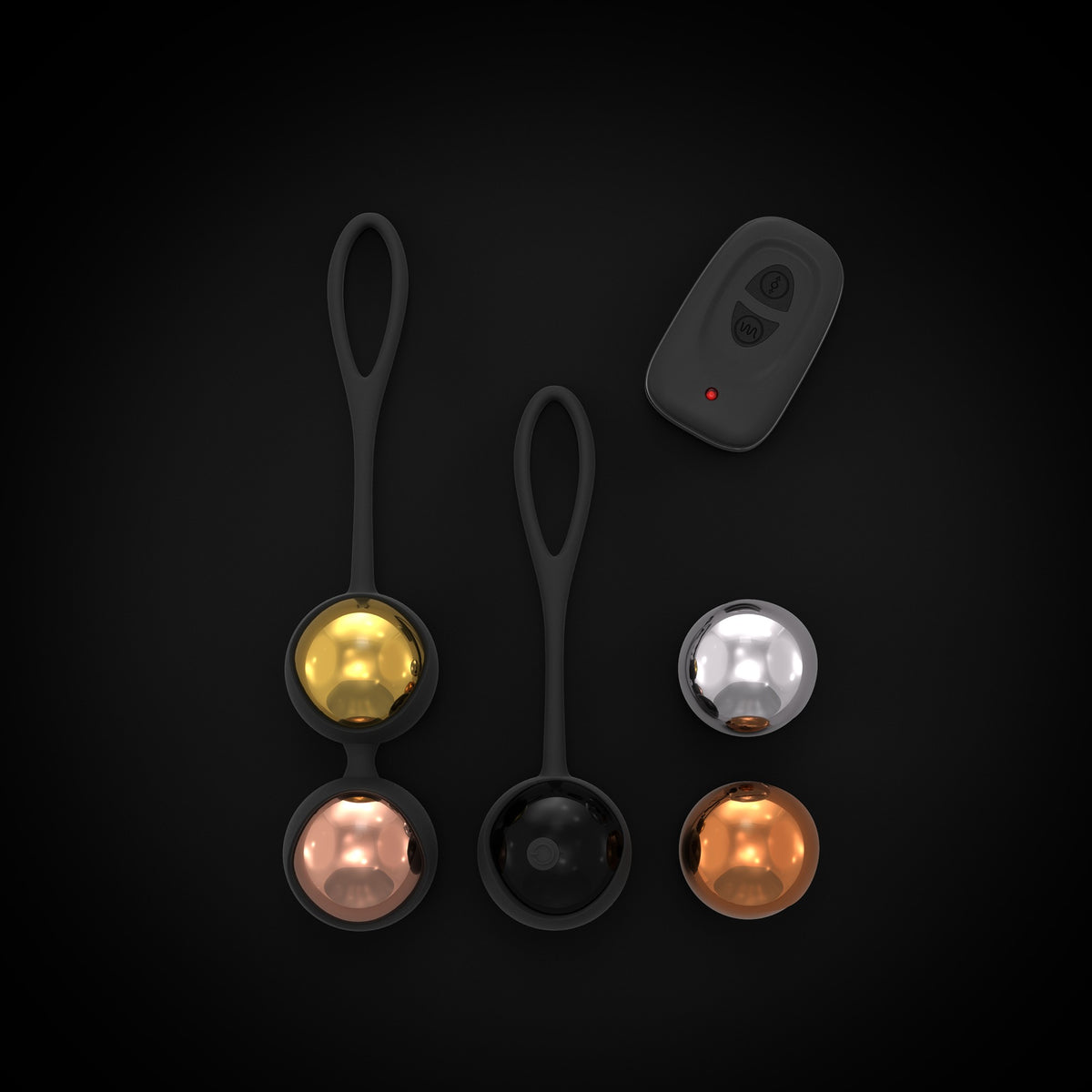 Boules de Geisha vibrantes télécommandées Training Balls Dorcel