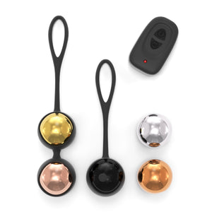 Boules de Geisha vibrantes télécommandées Training Balls Dorcel