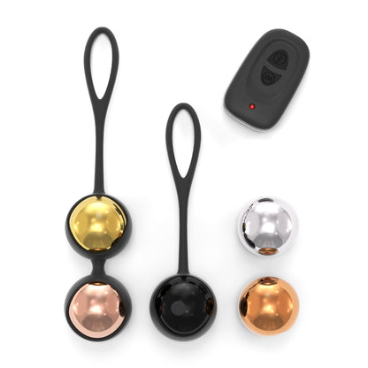 Boules de Geisha vibrantes télécommandées Training Balls Dorcel
