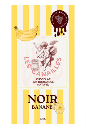 Chocolat noir banane Tablette 100g · Les canailles