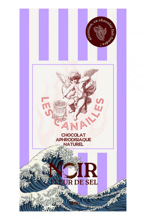 Chocolat noir fleur de sel Tablette 100g · Les canailles