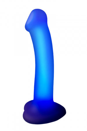 Dildo lumineux violet · Strap-on-Me