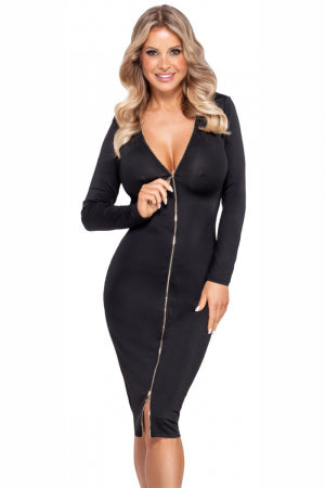 Robe noire à manches longues Cotelly Party · Cotelli Lingerie