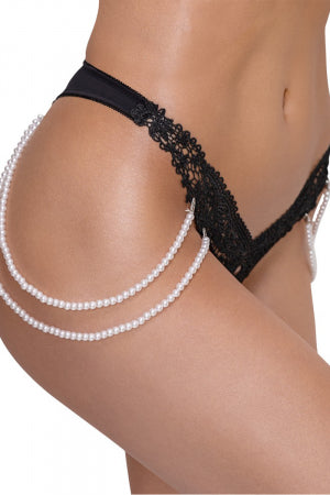String Rio avec chaines de perles Cottelli LINGERIE · Cotelli Lingerie