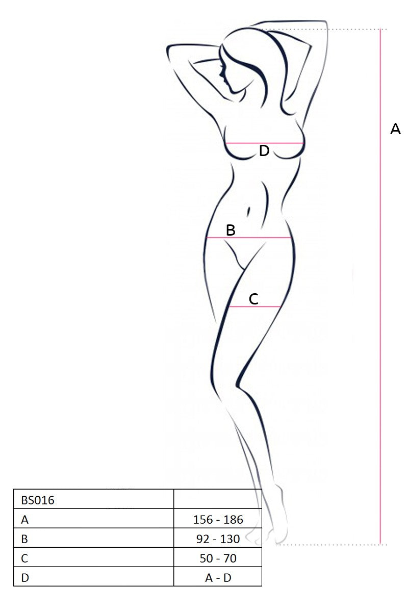 Bodystocking Noir dentelle · Passion Lingerie · vue 3